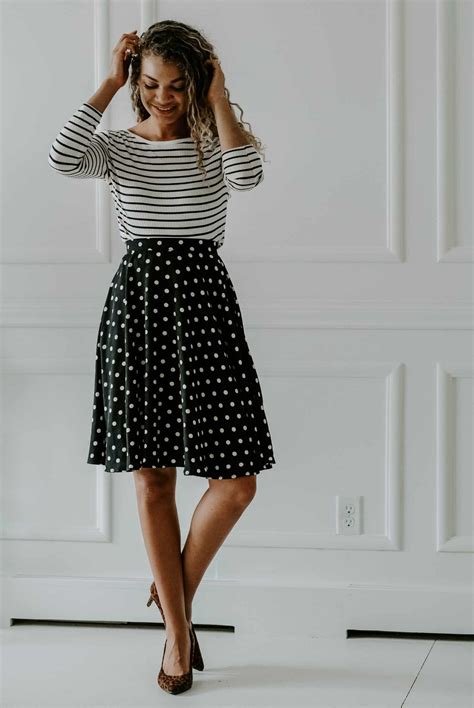What To Wear With A Polka Dot Skirt My Chic Obsession