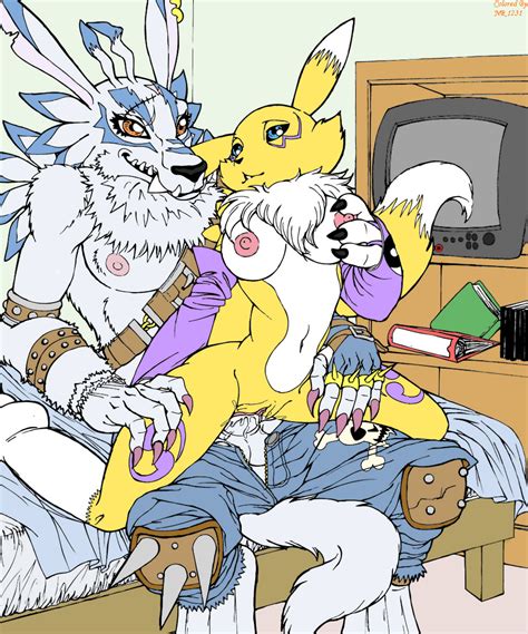 Rule 34 Anthro Breasts Clothes Color Cum Digimon Female Fur Furry