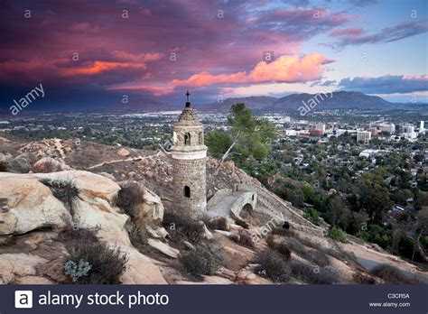 Mount Rubidoux At Sunset Riverside California Stock Photo 36546310