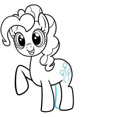 How To Draw Pinkie Pie From My Little Pony Really Easy Drawing Tutorial