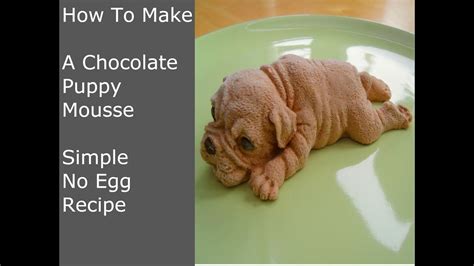 This classic chocolate mousse recipe produces a mousse that is light, airy, and silky smooth. How To Make A Chocolate Puppy Mousse Dessert Or Cake ...