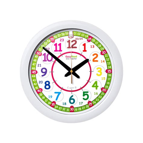 The first two digits represent hours and the last two digits represent the minutes. Rainbow Face 24 Hour Time Teaching Clock | ERTT Wall Clocks