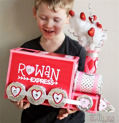 Diy Valentine Box All Aboard The Love Train Where The Smiles Have Been Valentine