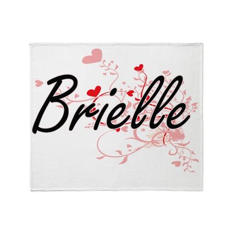 brielle artistic name design with he throw blanket by admin cp10501932
