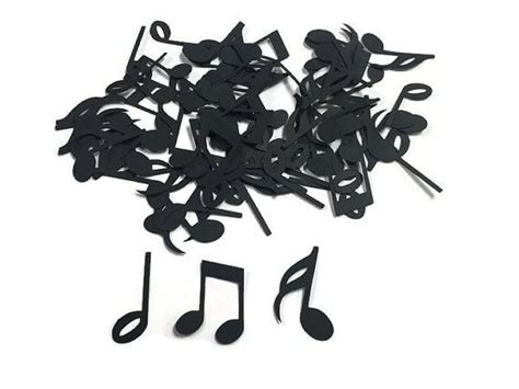 100 Assorted Music Note Confetti Die Cut Rockstar Baby Shower Music