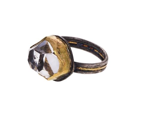 Herkimer Diamond Ring | Herkimer diamond ring, Traditional diamond rings, Herkimer diamond