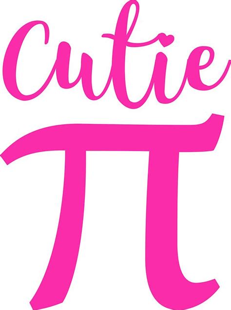 Cutie Pie Pi March 14 Day Cute Pink 314 Symbol Sticker By