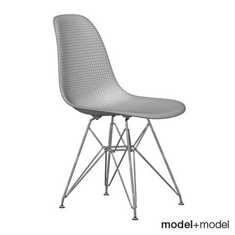 The organic shape of the body is able to offer a high level of comfort. Eames Plastic Side Chair DSR 3D Model in Chair 3DExport