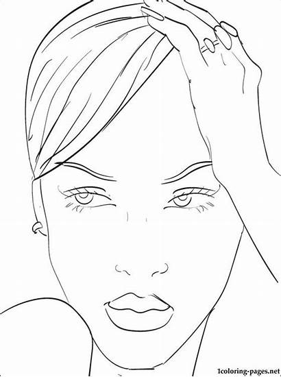 Rihanna Coloring Printable Celebrities Fans Books 1coloring