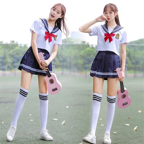 Japanese Navy Sailor School Uniform Plus Size 5xl Korean Sdilor Jk Suit