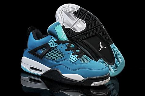 Aaa Quality Air Jordan 4 2015 Style Men Shoes Light Blue Black Air