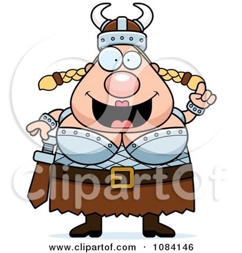 Chubby Female Viking With An Idea Posters Art Prints By Interior
