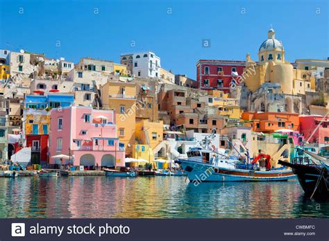 Marina Corricella Procida Island Bay Of Naples Campania