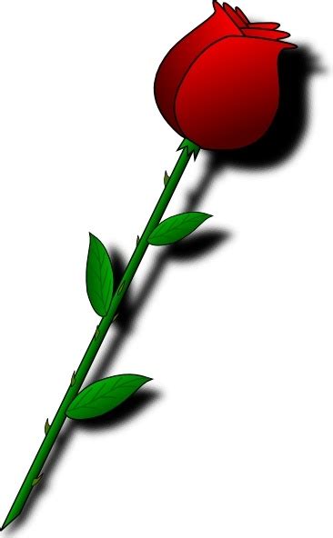 Rose Red Flower Clip Art Free Vector In Open Office Drawing Svg Svg
