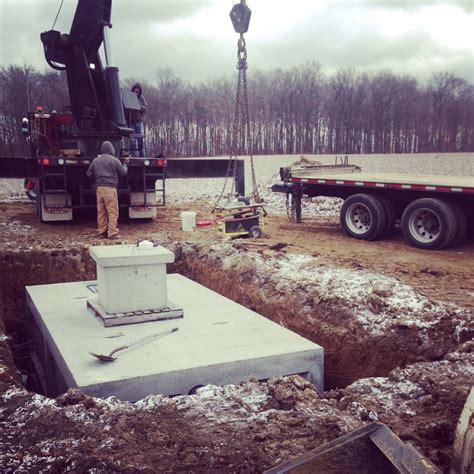 3300 Gallon Reinforced Precast Concrete Cistern Made In Ohio