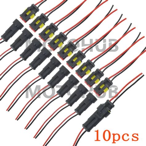 10x Waterproof Electrical Wire Connector Plug Cable Superseal Amptyco