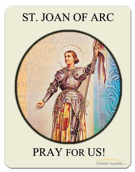 St Joan Of Arc Patron Saint Of Military Service