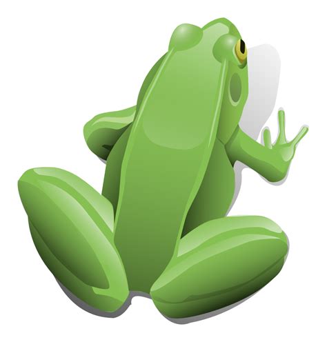 Onlinelabels Clip Art Green Sitting Frog