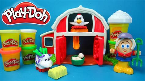 Play Doh Fuzzy Friends Farm Toy Review And Playing Youtube