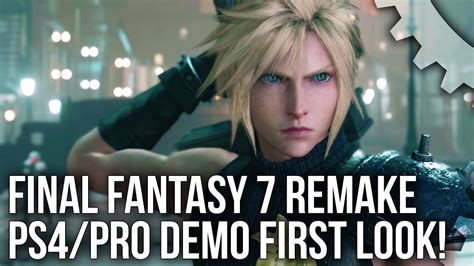 Final Fantasy 7 Remake Demo Ps4pro First Look A Classic Upgraded