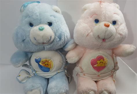 Care Bear Twins Hugs And Tugs 2 11 Care Bear Etsy Canada Care Bear