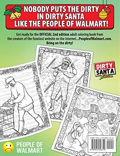 People Of Walmart Adult Coloring Book Dirty Santa Edition Win Christmas With The Most Legendary
