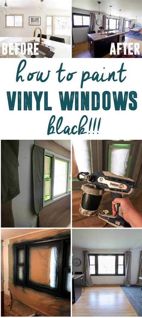 Black trim and black doors how to paint your trim and interior doors black plus the best black paint colors to use black baseboards black crownmolding the black window trim & windows makes the space look more custom & helps anchor the room. Painting Vinyl Windows Black- How we did it! - Bright ...