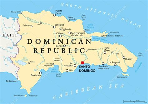 Dominicana Republic Political Map Eps Illustrator Map Vector Maps
