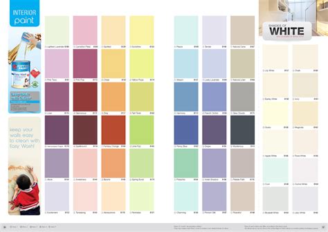 Nippon Paint Easy Wash With Teflon Colour Chart Nippon Paint Singapore