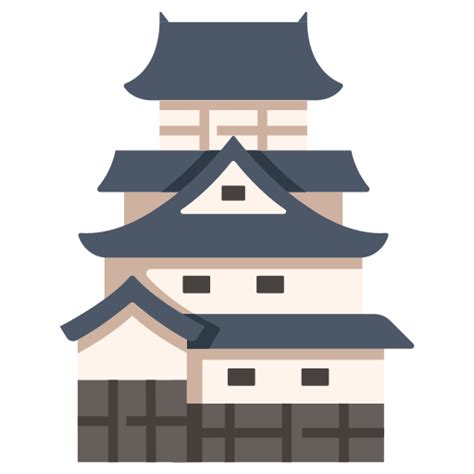 Ancient Architecture Castle Historical Japan Landmark Travel Icon