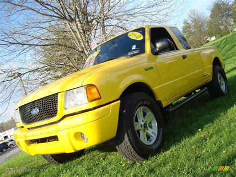2002 Chrome Yellow Ford Ranger Edge Supercab 4x4 7735116 Photo 2
