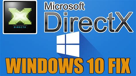 Windows 10 How To Install Directx And Fix Directx Errors Youtube