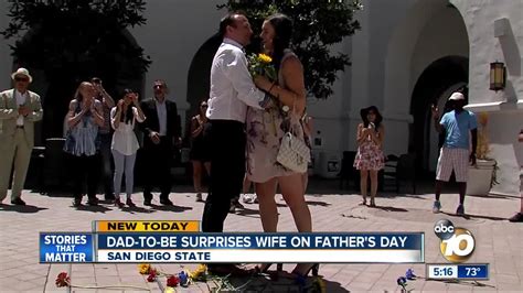 Dad To Be Surprises Wife On Fathers Day Youtube