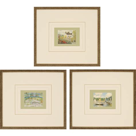 Monet's Gallery Pk/3 | Framed wall art sets, Gallery wall frames, Framed art sets