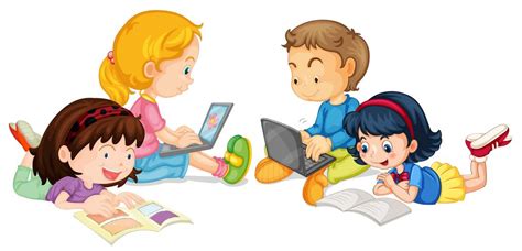 Download A group of student studying on white backgroud 414696 ...