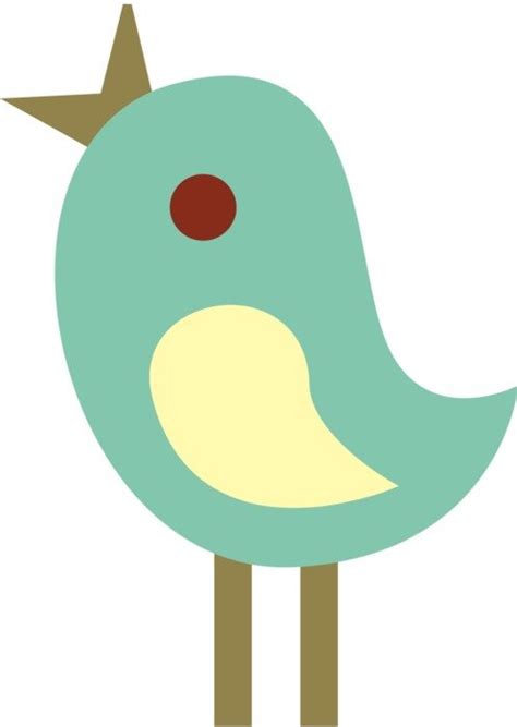 Clip Art Of Blue Cute Bird Free Image Download