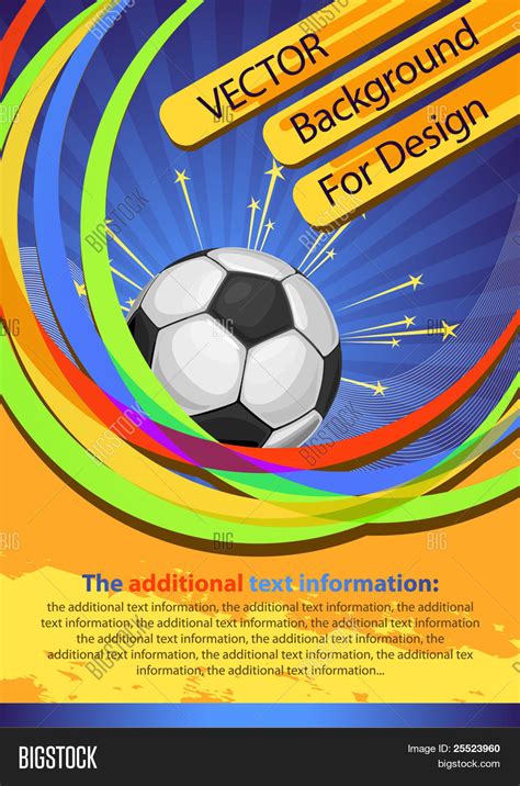 Connect with them on dribbble; Football Poster ( Vector & Photo (Free Trial) | Bigstock