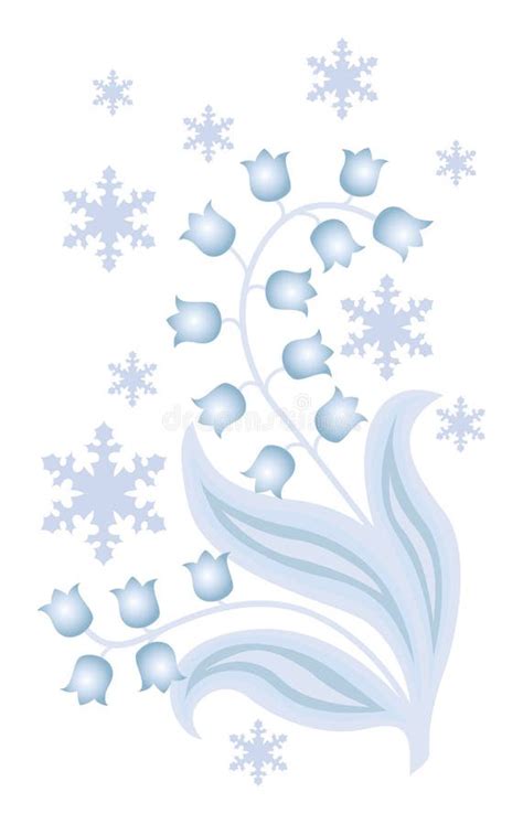 Winter Flower Stock Vector Illustration Of December 27402499