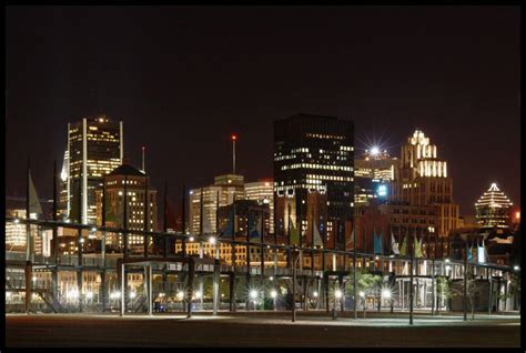 Free Download City Building Night Montreal Canada Wallpaper Americas