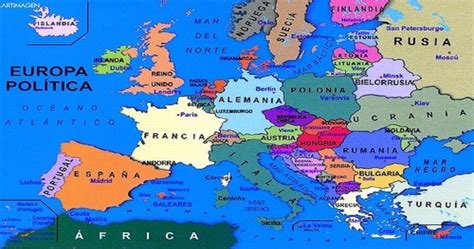 Mapa Da Europa Atual