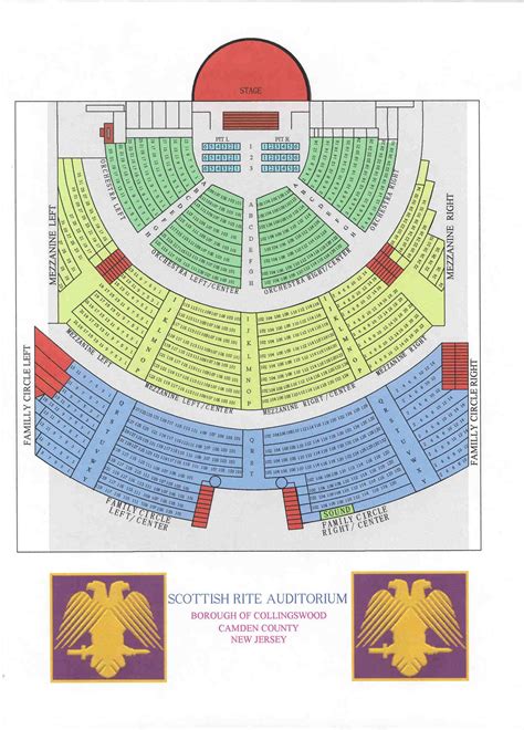 Seating Chart Scottish Rite Auditorium Collingswood Nj