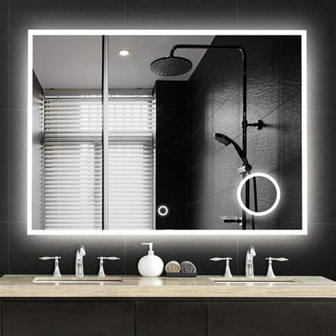 Suzhou 703 Network Techn 35 X 28 Inch Bathroom Vanity Mirror Led Backlightwall Mounted Dimma