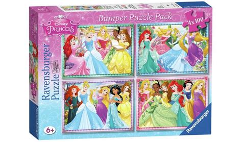 Buy Ravensburger Disney Princess 100 Piece Puzzle 4 Pack Jigsaws