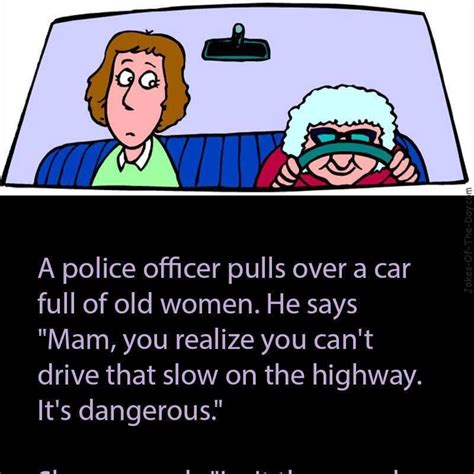 Cop Pulls Over An Old Lady In 2020 Cop Jokes Cops Humor Funny Long