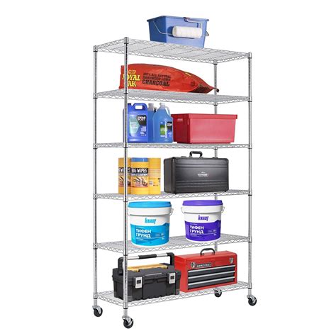 Buy Paylesshere 6 Tier Commercial Grade Wire Shelving Unit Metal Shelf