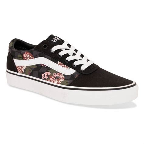 Vans Womens Ward Flower Trainers (Black) - Womens from Loofes UK