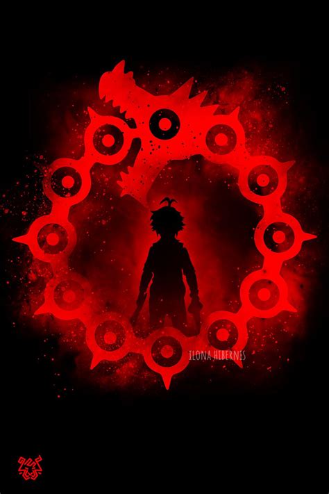 'Dragon sin of wrath' Metal Poster Print - Ilona Hibernis | Displate | Anime wallpaper, Seven ...