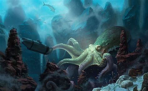 Fantasy Sea Monster HD Wallpaper Peakpx