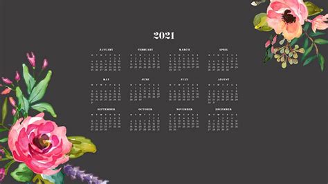 Free 2021 Wallpaper Calendars 50 Cute Design Options To Choose From