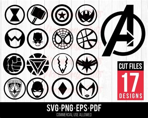 Avengers Icons | SVG Bazaar